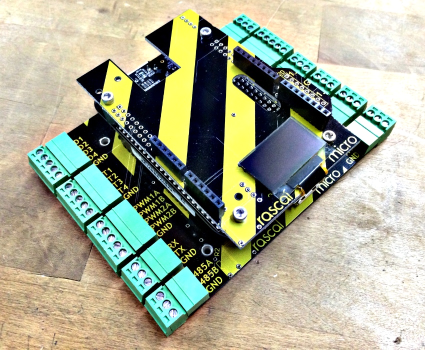 A handsome black and yellow striped circuit board